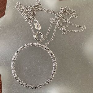 Sterling silver & diamond accent necklace, 18in
